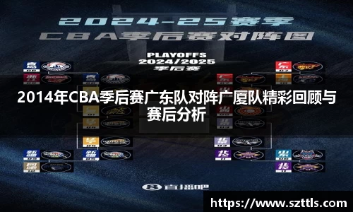 2014年CBA季后赛广东队对阵广厦队精彩回顾与赛后分析